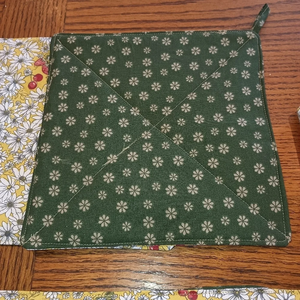 Pot Holder, Hot Pad Kitchen Set, Hand Made